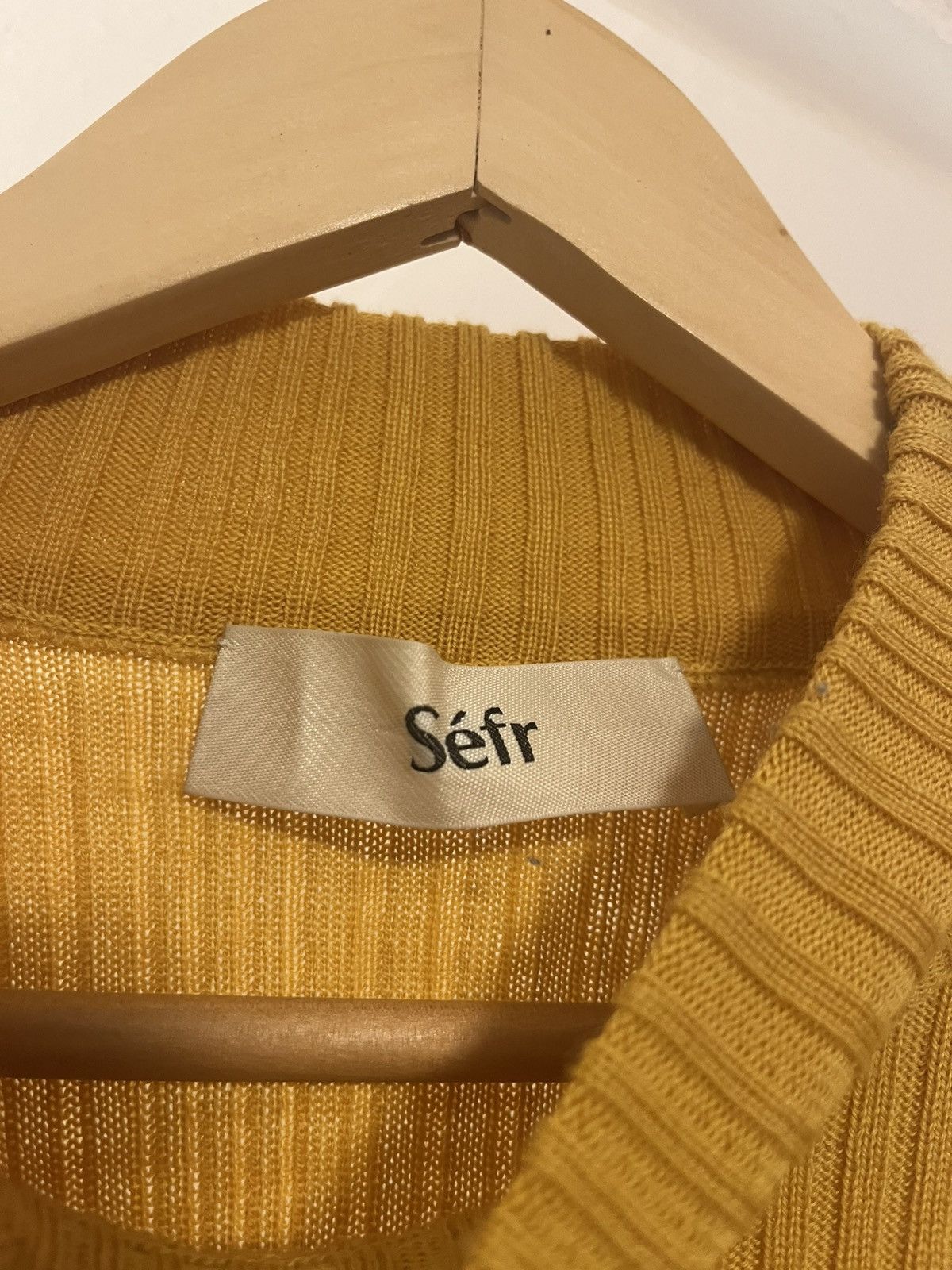 Sefr Ribbed Merino Mock Neck Sweater Size US S / EU 44-46 / 1 - 3 Thumbnail
