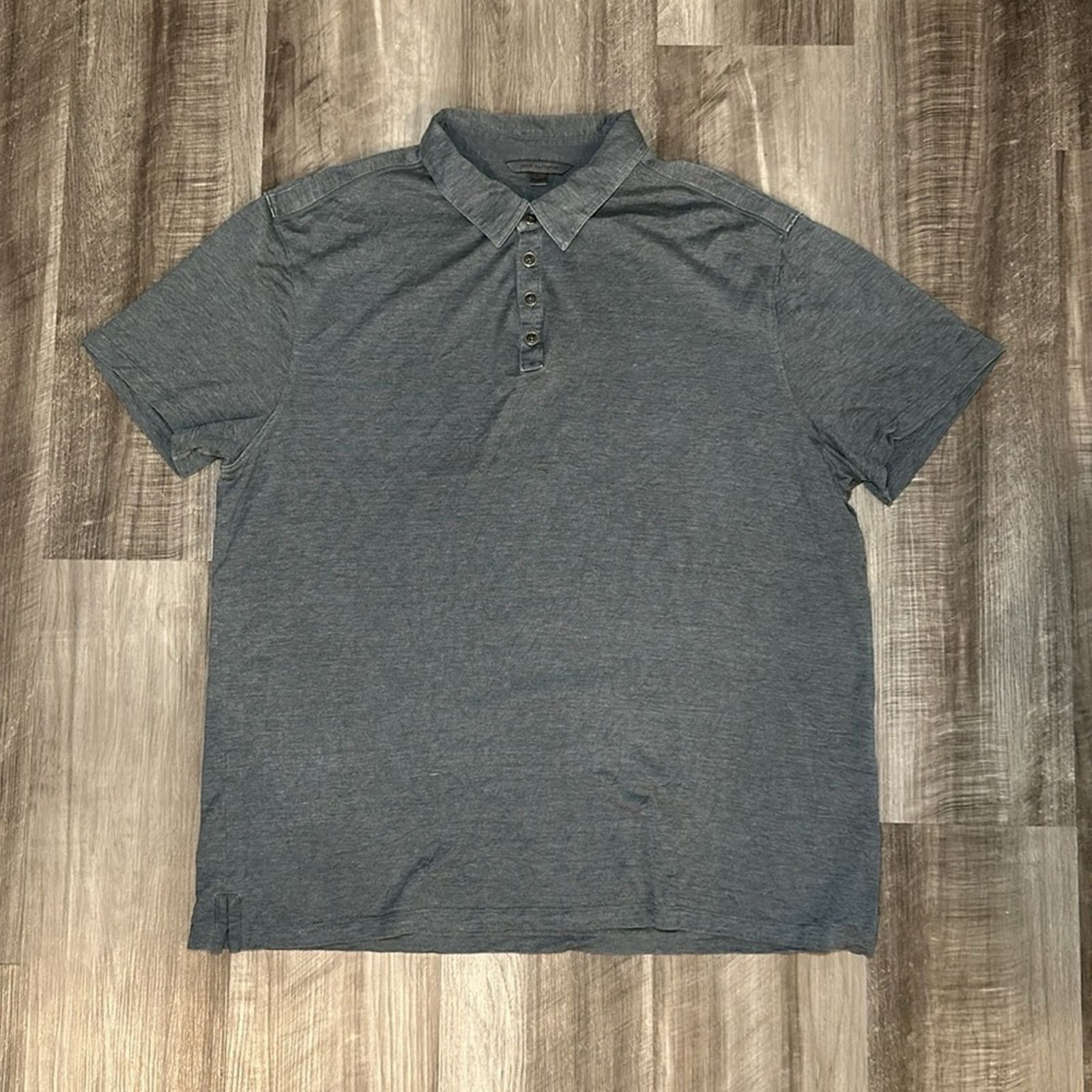 John Varvatos John Varvatos Hampton Silk Blend Jersey Polo - XL Size US XL / EU 56 / 4 - 2 Thumbnail