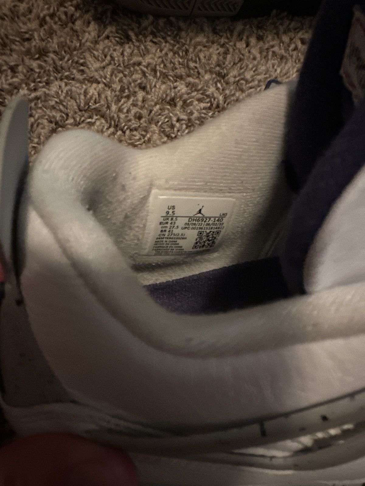 Jordan Brand Retro 4 midnight navy Size US 9.5 / EU 42-43 - 7 Thumbnail
