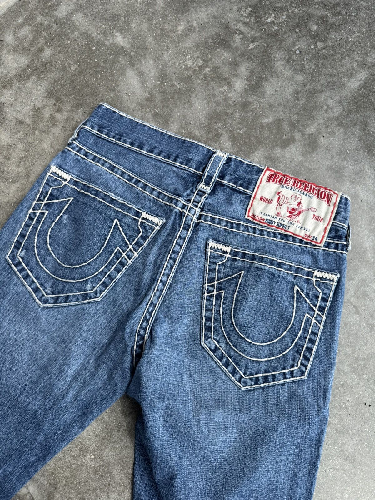 True Religion True Religion Made in USA Denim pocket Jeans streetwear hype Size US 31 - 4 Thumbnail