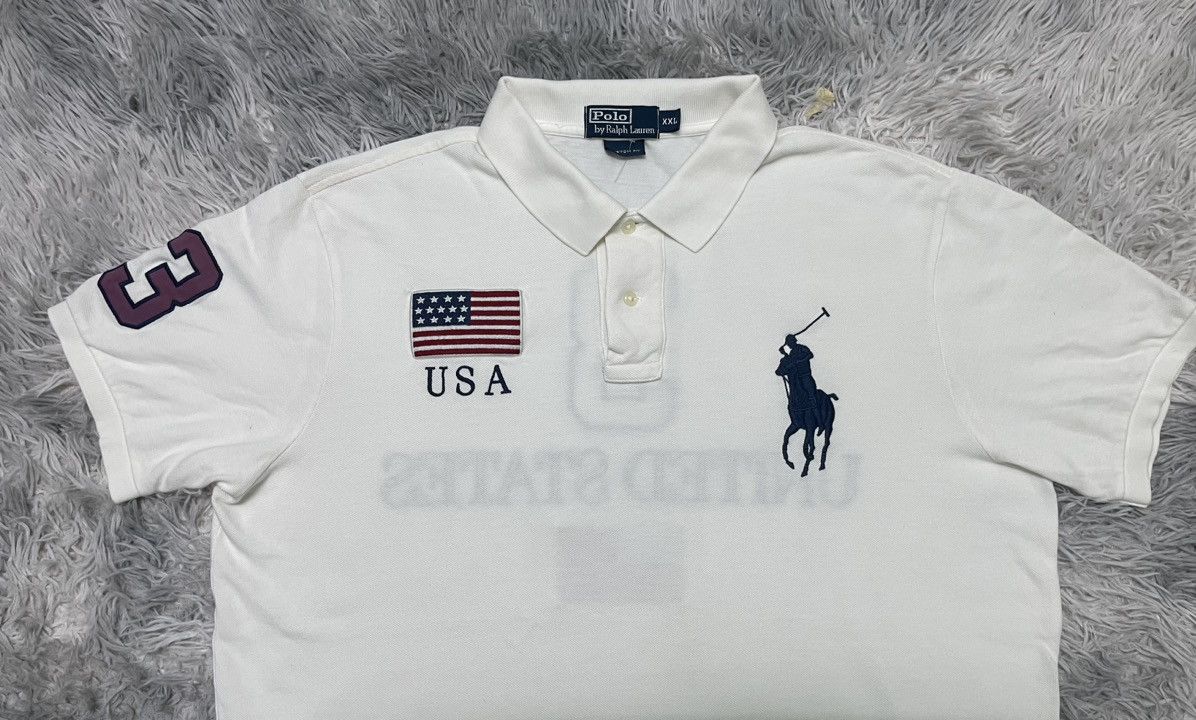 Polo Ralph Lauren VINTAGE POLO BY RALPH LAUREN USA FLAG RARE Size US XL / EU 56 / 4 - 7 Thumbnail
