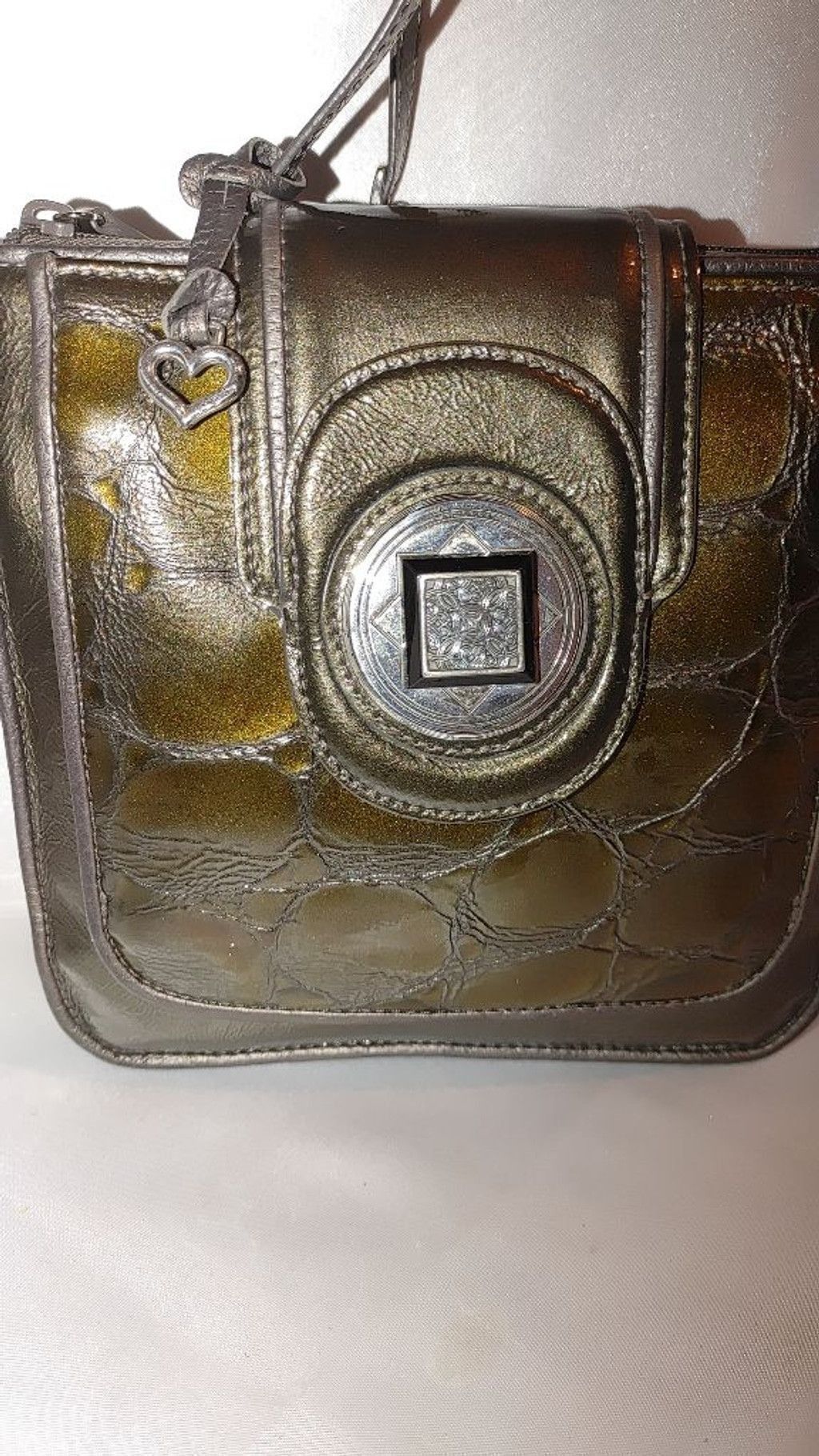 Brighton Brighton Patent Leather Reptile Print Crossbody Size ONE SIZE - 3 Thumbnail