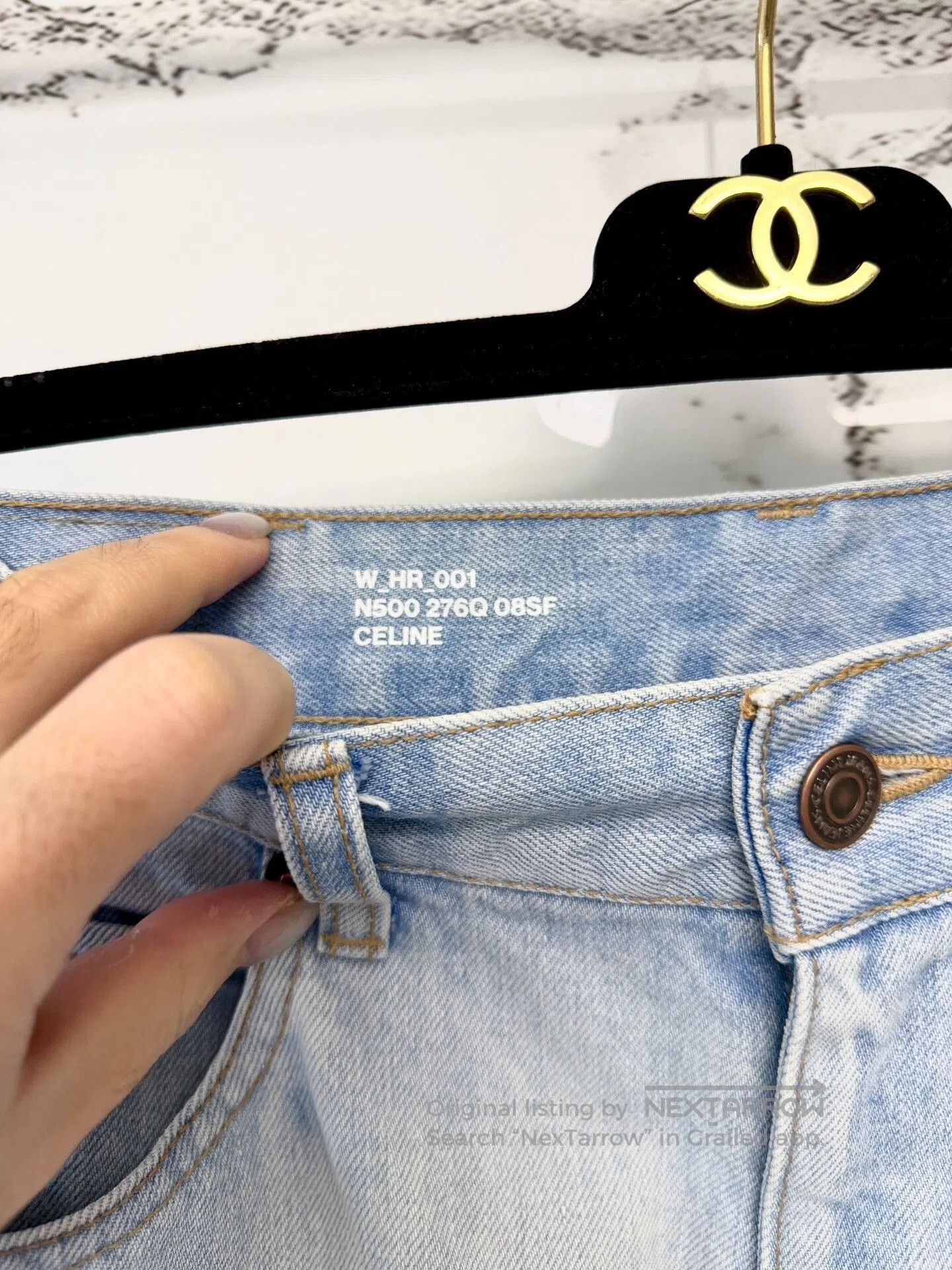 Celine Celine Light Blue Washed Denim Pants. Size 30" / US 8 / IT 44 - 3 Thumbnail
