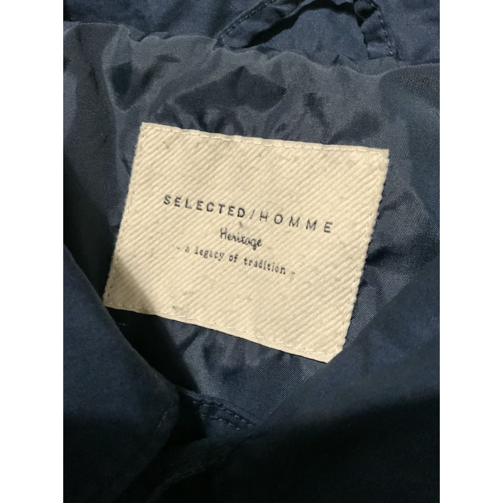 Selected Homme Selected Homme Heritage Windbreaker Jacket S Navy Water Repellent 2016 Coat/Coat? Size US S / EU 44-46 / 1 - 6 Thumbnail