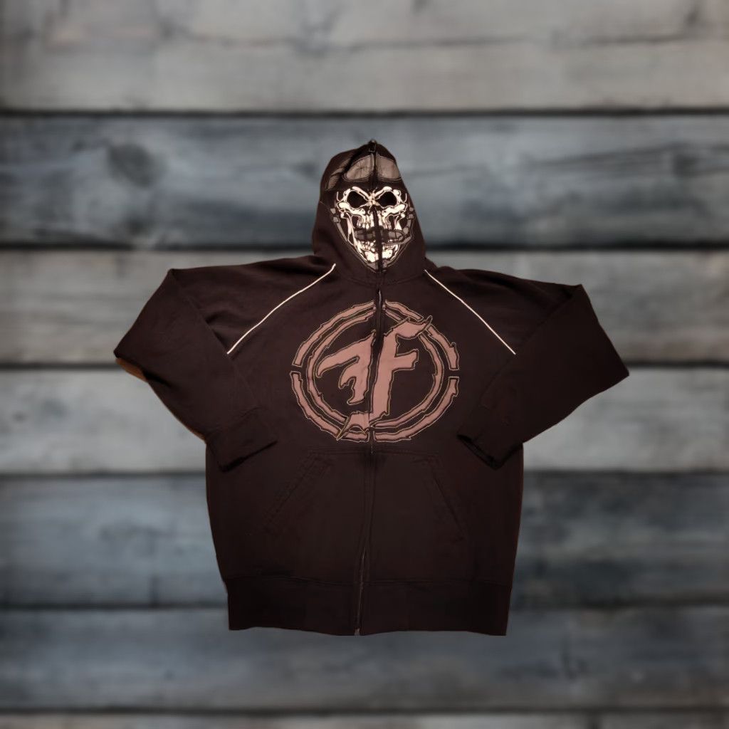 Vintage FF Motorcycle Full Zip Hoodie Skulls Hood Zip Size Small Black Maxi? Size US S / EU 44-46 / 1 - 1 Thumbnail