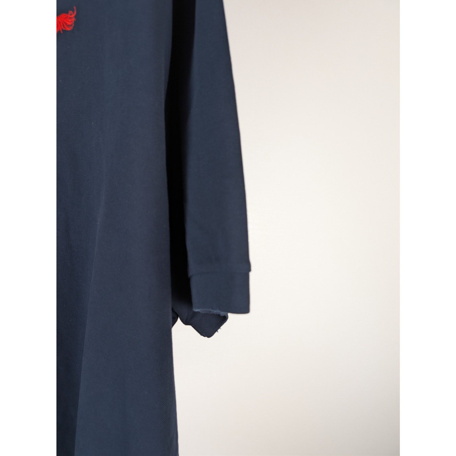 Balenciaga o1rshd1 Q:2 / Oversized Cotton Pique Polo Shirt in Navy Blue Size US XL / EU 56 / 4 - 5 Thumbnail