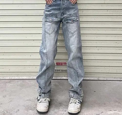 Japanese Brand Retro punk denim pants Size US 31 - 5 Thumbnail