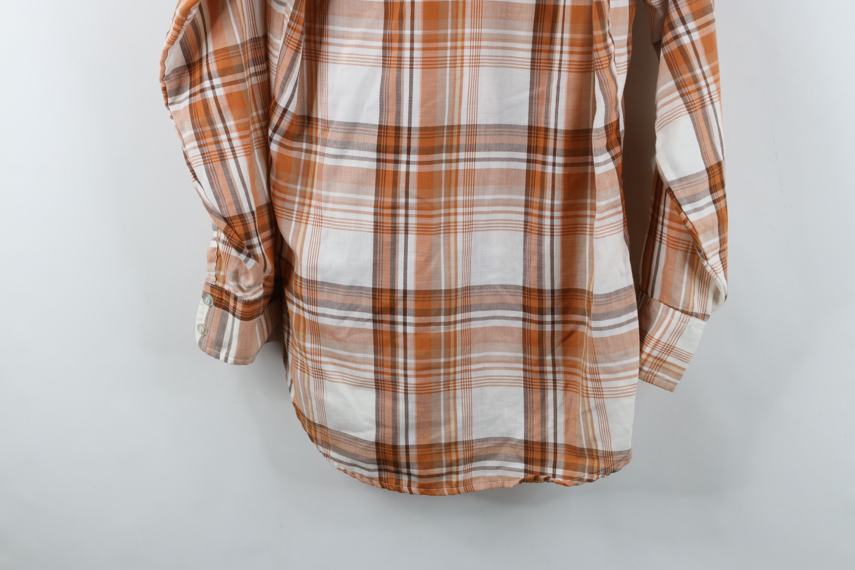 Levi's Vintage 70s Levis Western Cowboy Flannel Button Shirt USA Size US S / EU 44-46 / 1 - 12 Thumbnail