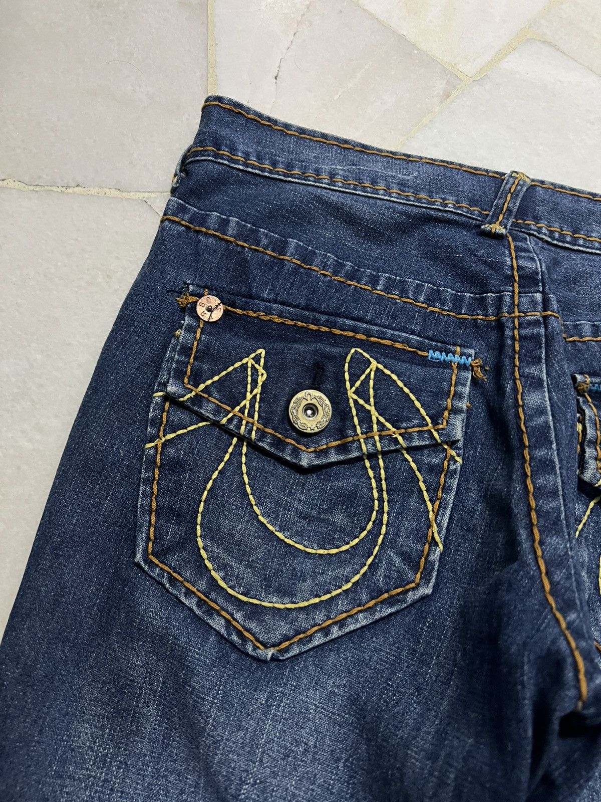 True Religion 💥Flare💥Twist Leg True Religion Billy Giant Big T Jeans Size US 34 / EU 50 - 16 Thumbnail