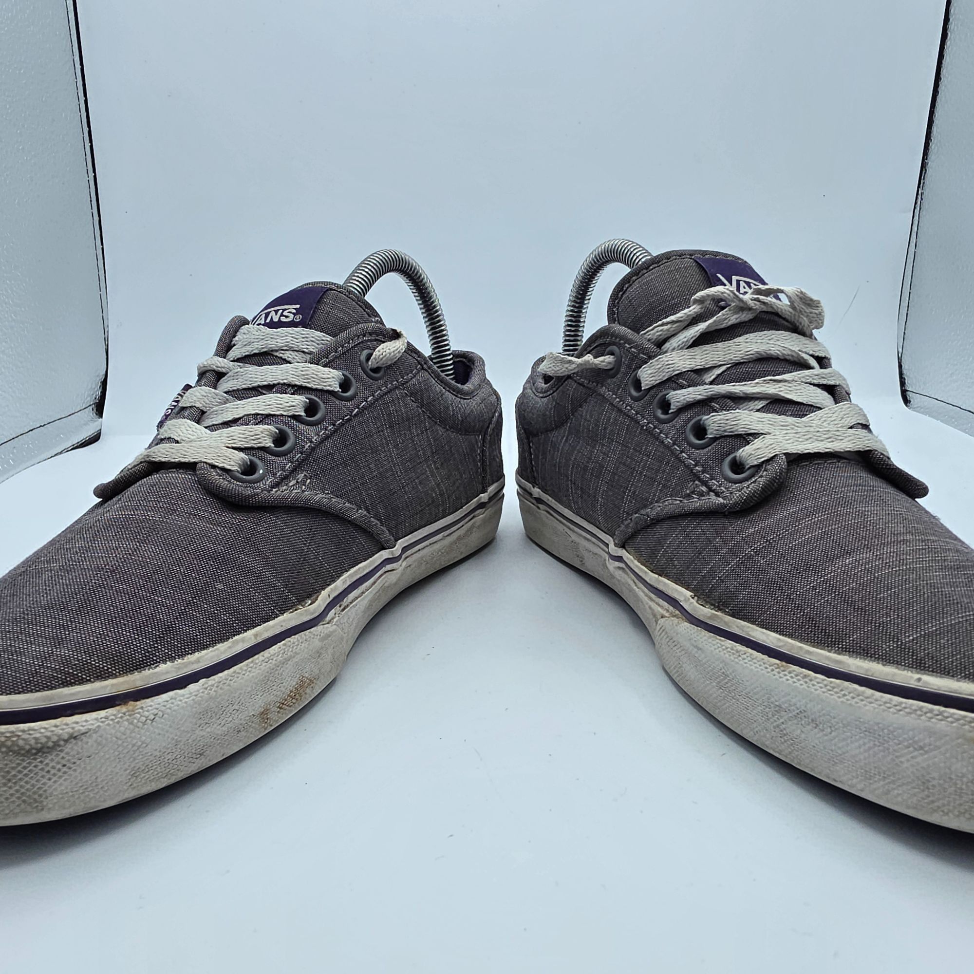 Vans Vans Atwood Womens Size 8 Gray Purple Sneaker Shoes Skateboa Size US 8 / EU 41 - 2 Thumbnail
