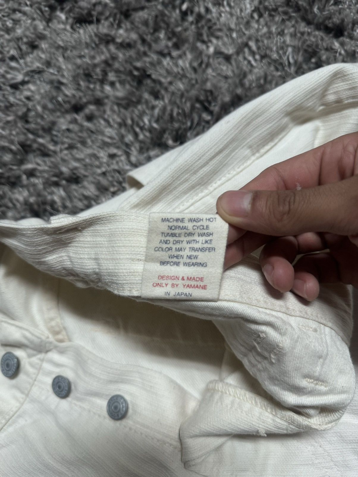 Evisu Vintage Evisu White Denim Jeans Size US 31 - 6 Thumbnail