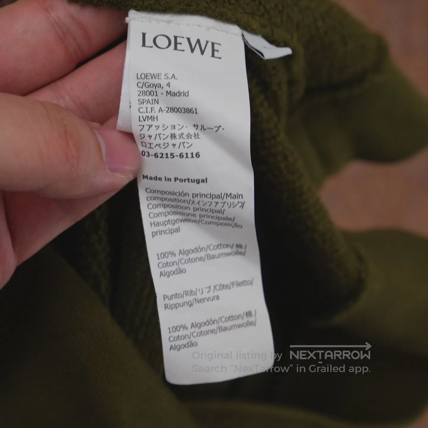 Loewe Loewe Cotton hooded sweatshirt Size US S / EU 44-46 / 1 - 5 Thumbnail
