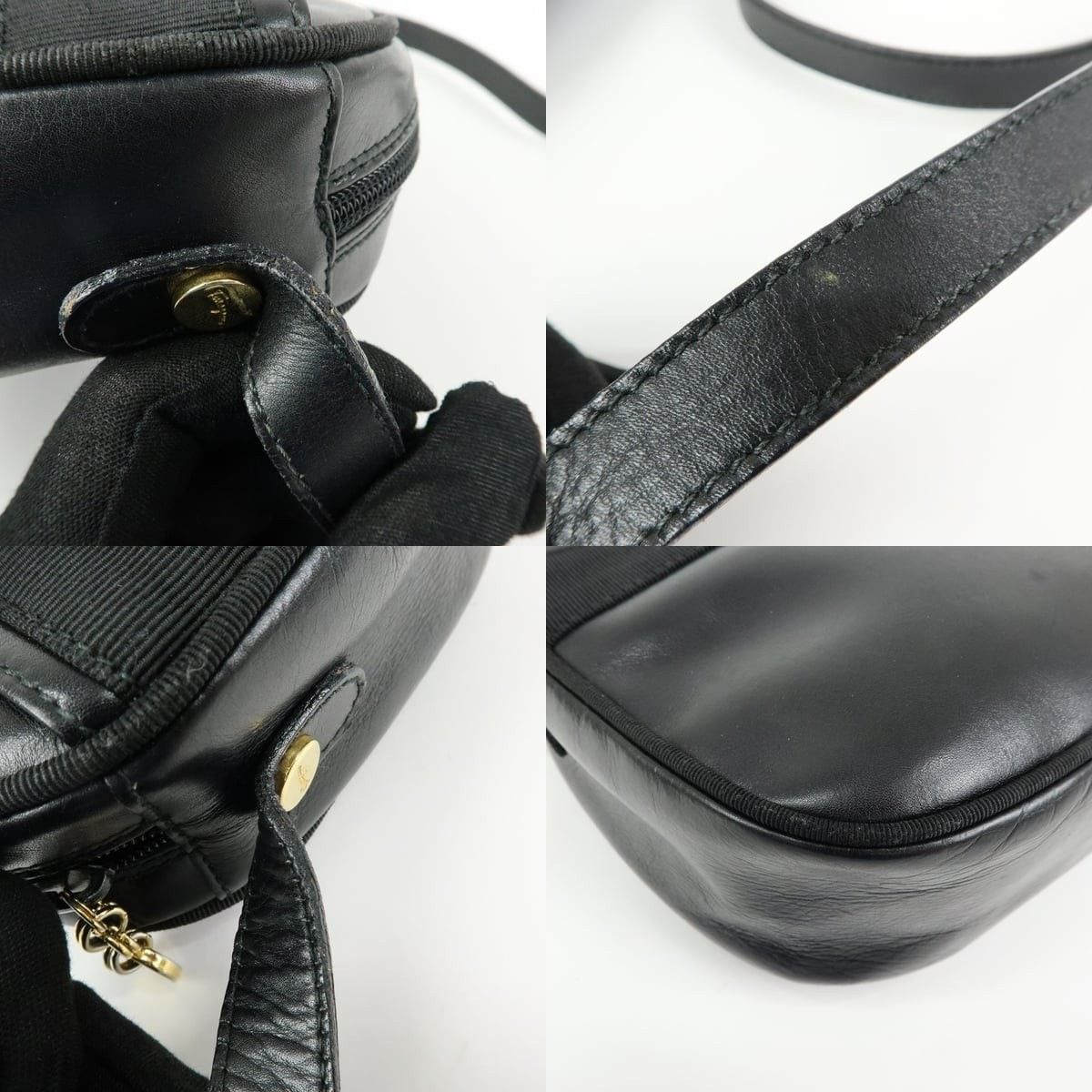 Salvatore Ferragamo Ferragamo Vara Calfskin Crossbody Bag Black Size ONE SIZE - 4 Thumbnail