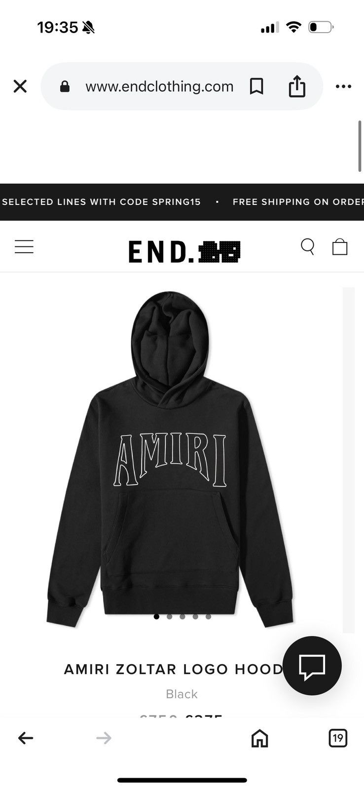 Amiri AMIRI hoodie STUDY PHOTOS FOR TAPE MEASUREMENTS AND COLOUR Size US L / EU 52-54 / 3 - 19 Thumbnail
