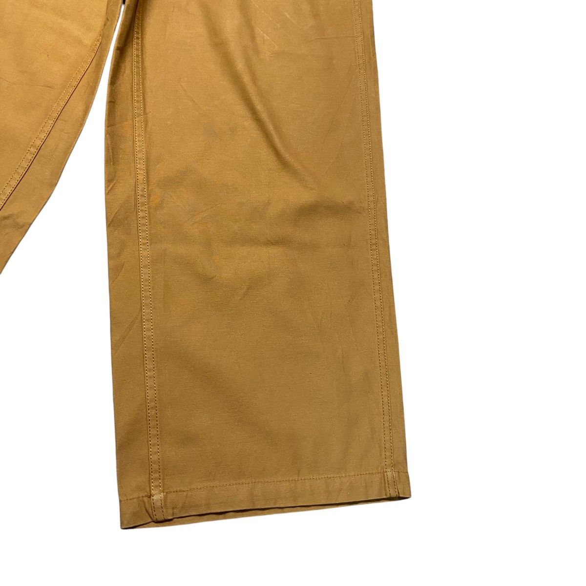 Japanese Brand COEN Mustard Sateen Fatigue Baggy Pants Size US 29 - 8 Thumbnail
