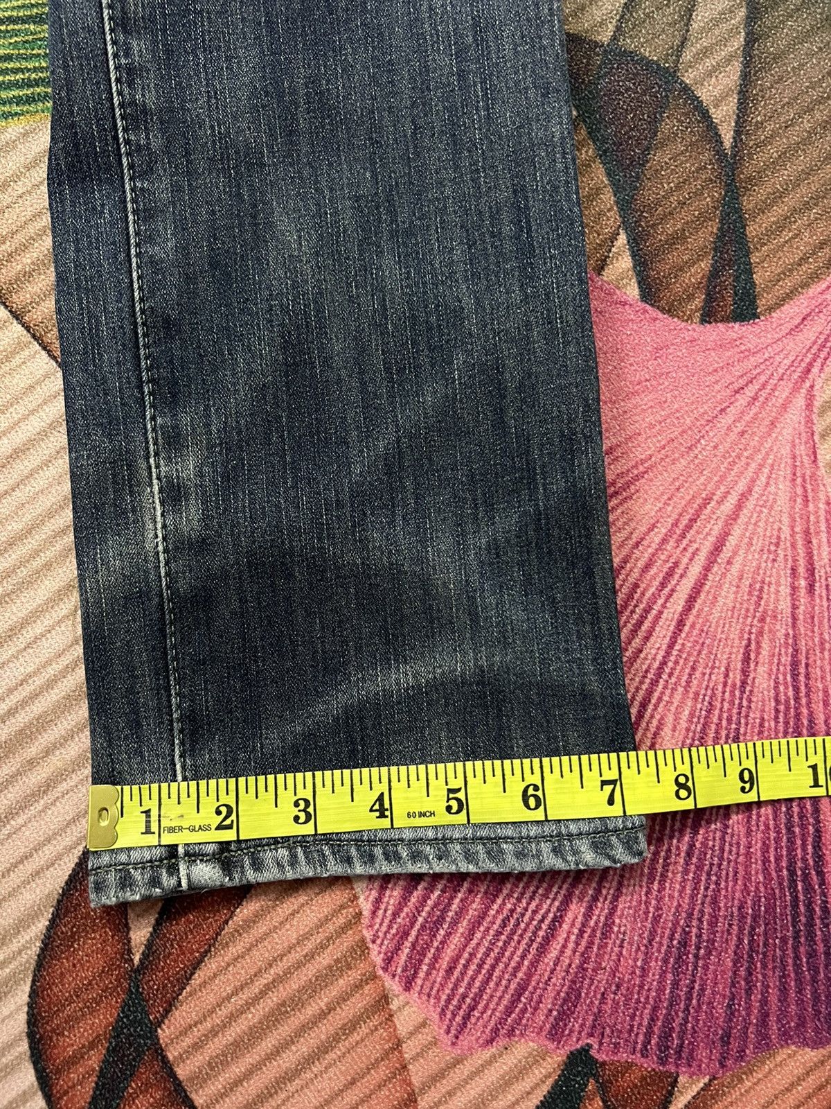 Edwin × Japanese Brand EDWIN WILD FIRE FADED BLACK DISTRESSED JEANS Size US 31 - 20 Thumbnail