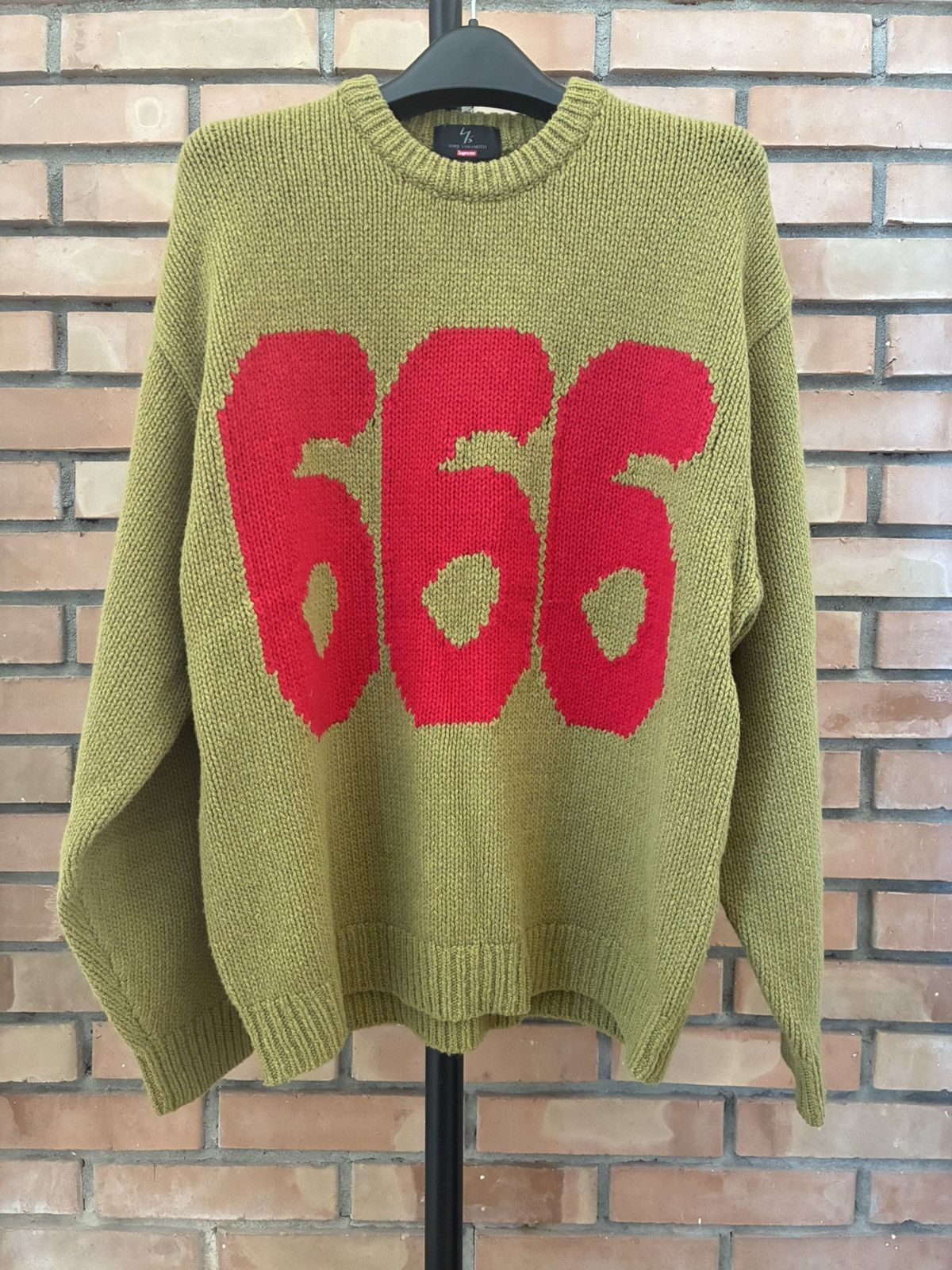 Supreme × Yohji Yamamoto Supreme Y’s Yohji Yamamoto 666 wool sweater Size US M / EU 48-50 / 2 - 1 Thumbnail