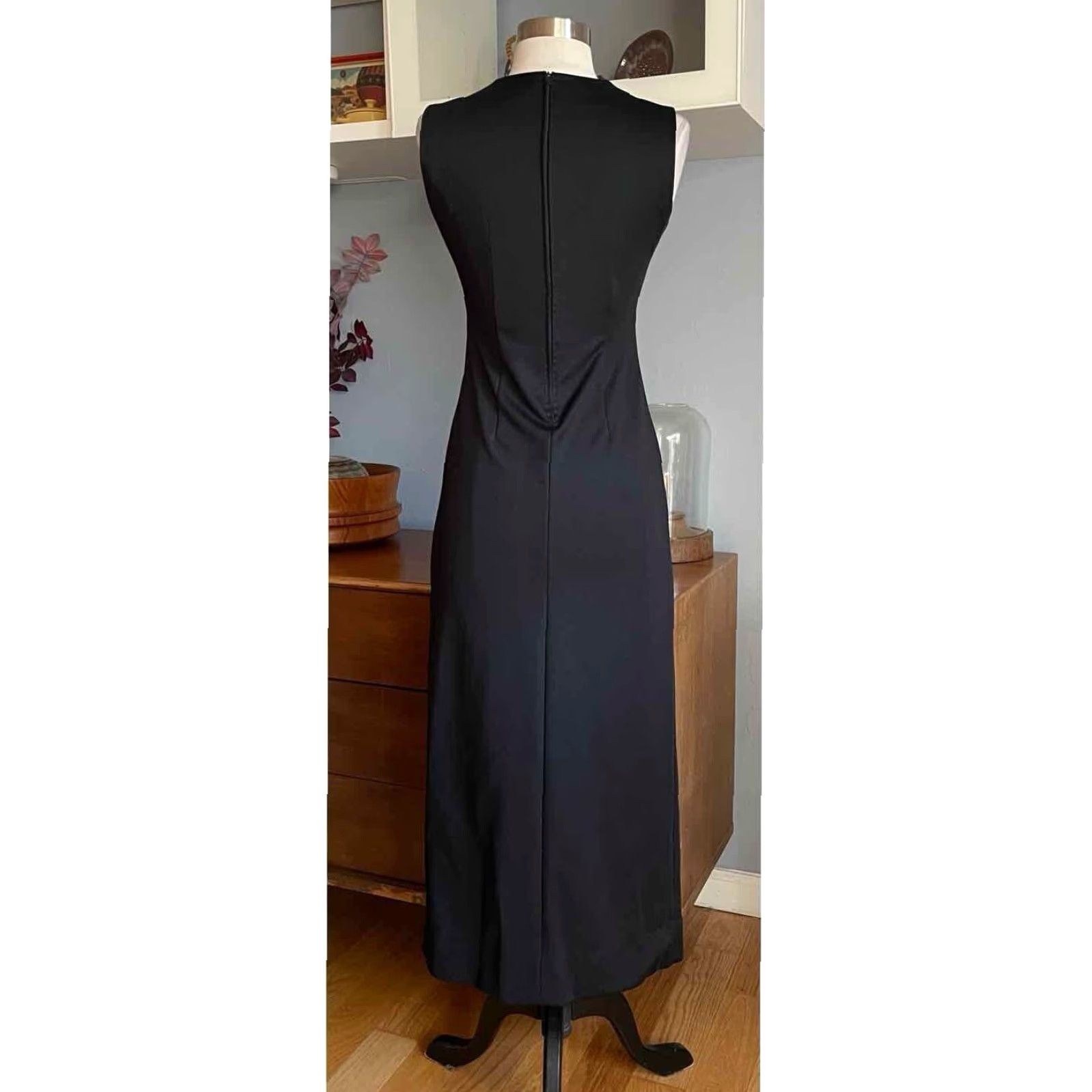 I. Magnin VINTAGE I. Magnin Black Maxi Dress Gown Rhinestones Cocktail Party 1960s Size 2 Womens Size XS / US 0-2 / IT 36-38 - 5 Thumbnail