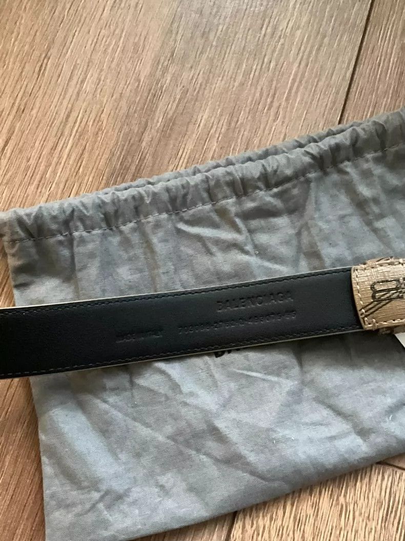 Balenciaga Balenciaga Brown Logo Belt 3.5cm Width Size ONE SIZE - 5 Thumbnail