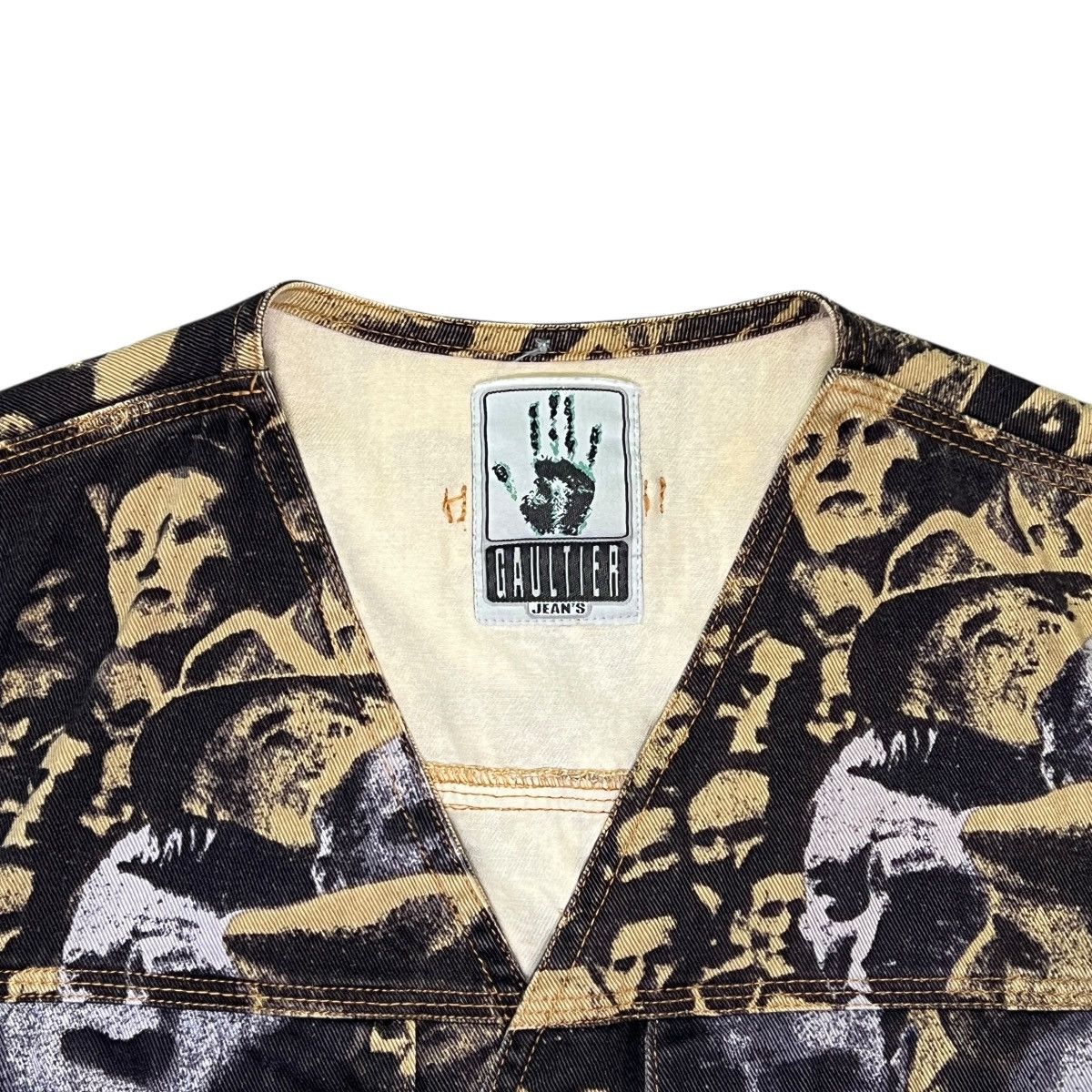 Jean Paul Gaultier Jean Paul GAULTIER 1992AW Face Printed Vest & Pants Set-up Size US 44 / EU 60 - 3 Thumbnail