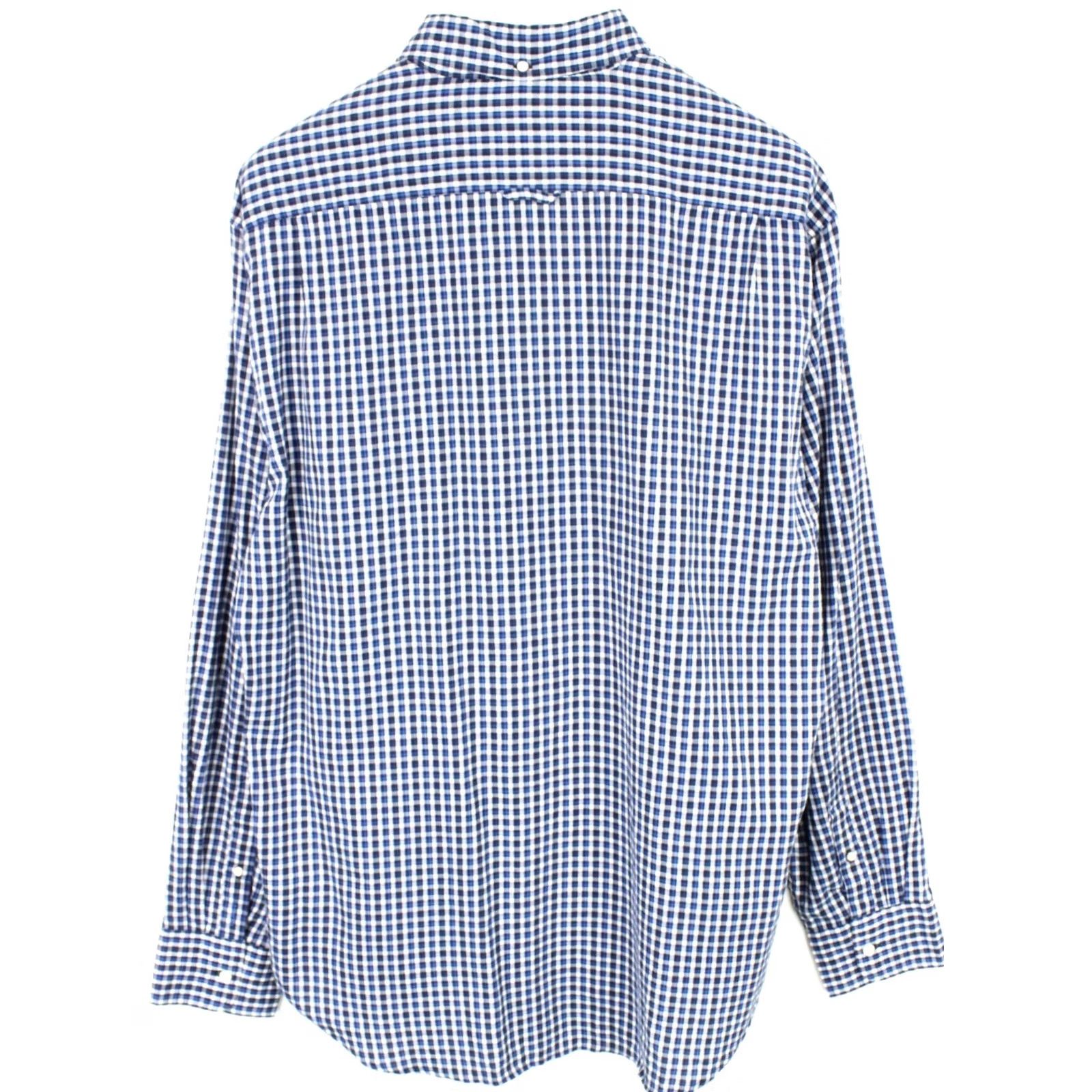 Gant GANT Windblown Oxford Fitted Shirt Men 2XL Plaid Button-Down Logo Blue Size US XXL / EU 58 / 5 - 2 Thumbnail