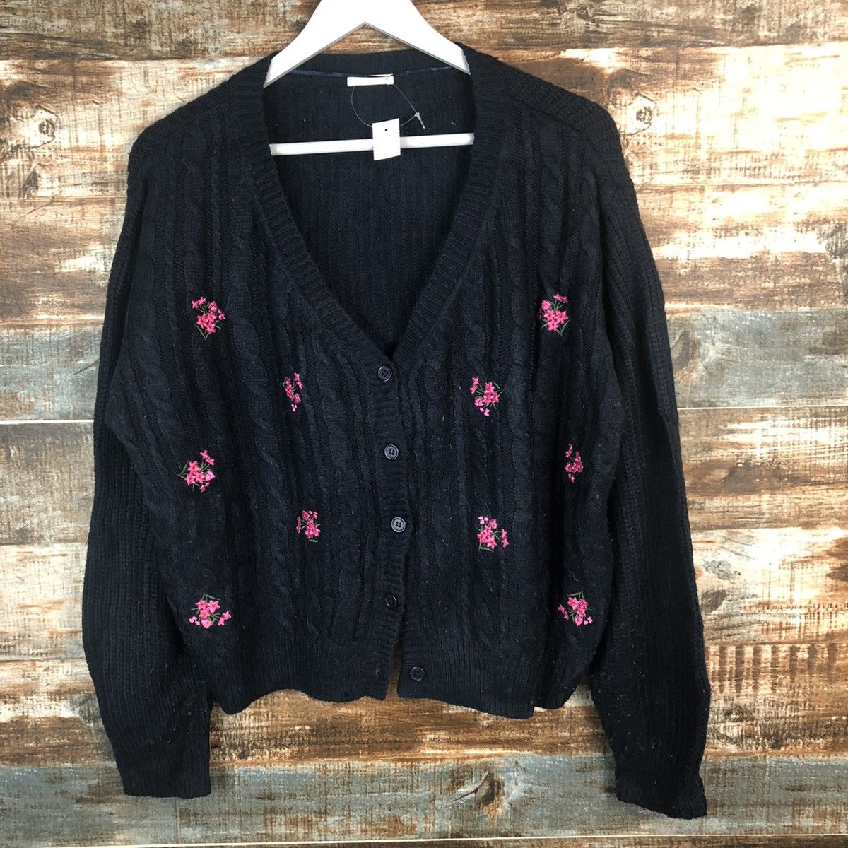 GU × Japanese Brand GU Dark Blue Cardigan Knitwear #A1458 Size M / US 6-8 / IT 42-44 - 3 Thumbnail