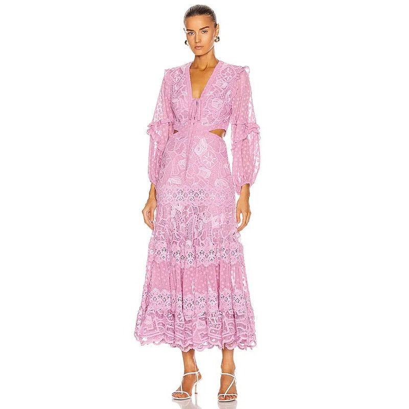 ALEXIS Alexis Zendaya Lace Crochet Cut Out Long Sleeve Dress XS Size XS / US 0-2 / IT 36-38 - 15 Thumbnail