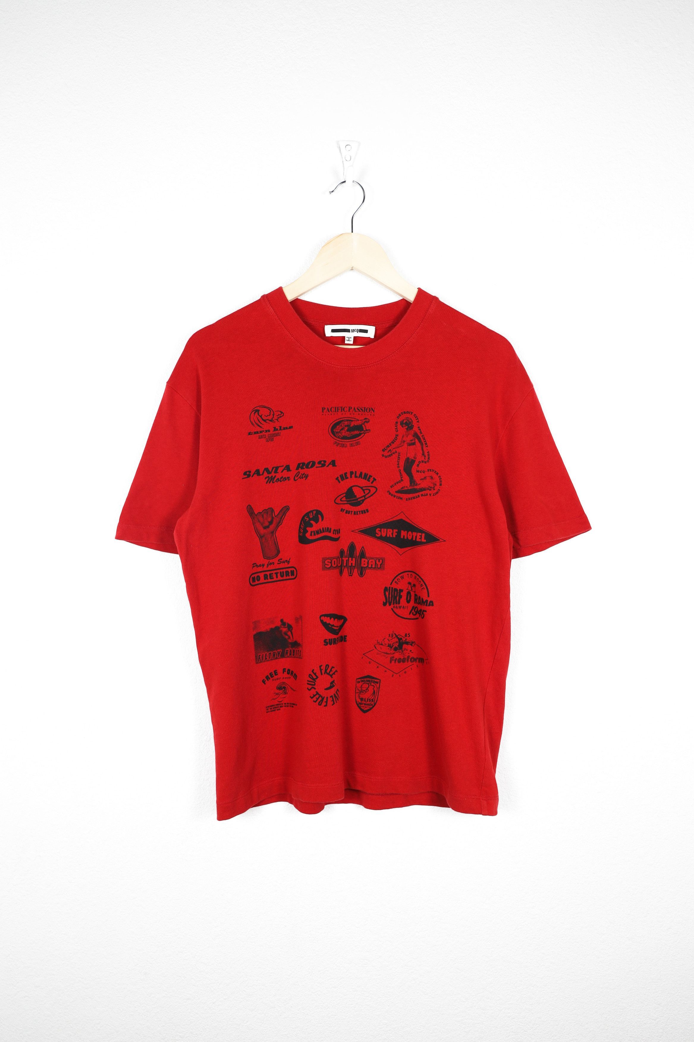 Alexander McQueen Alexander McQueen MCQ Surf Motel Beach Bay Printed Tee Size US M / EU 48-50 / 2 - 1 Thumbnail