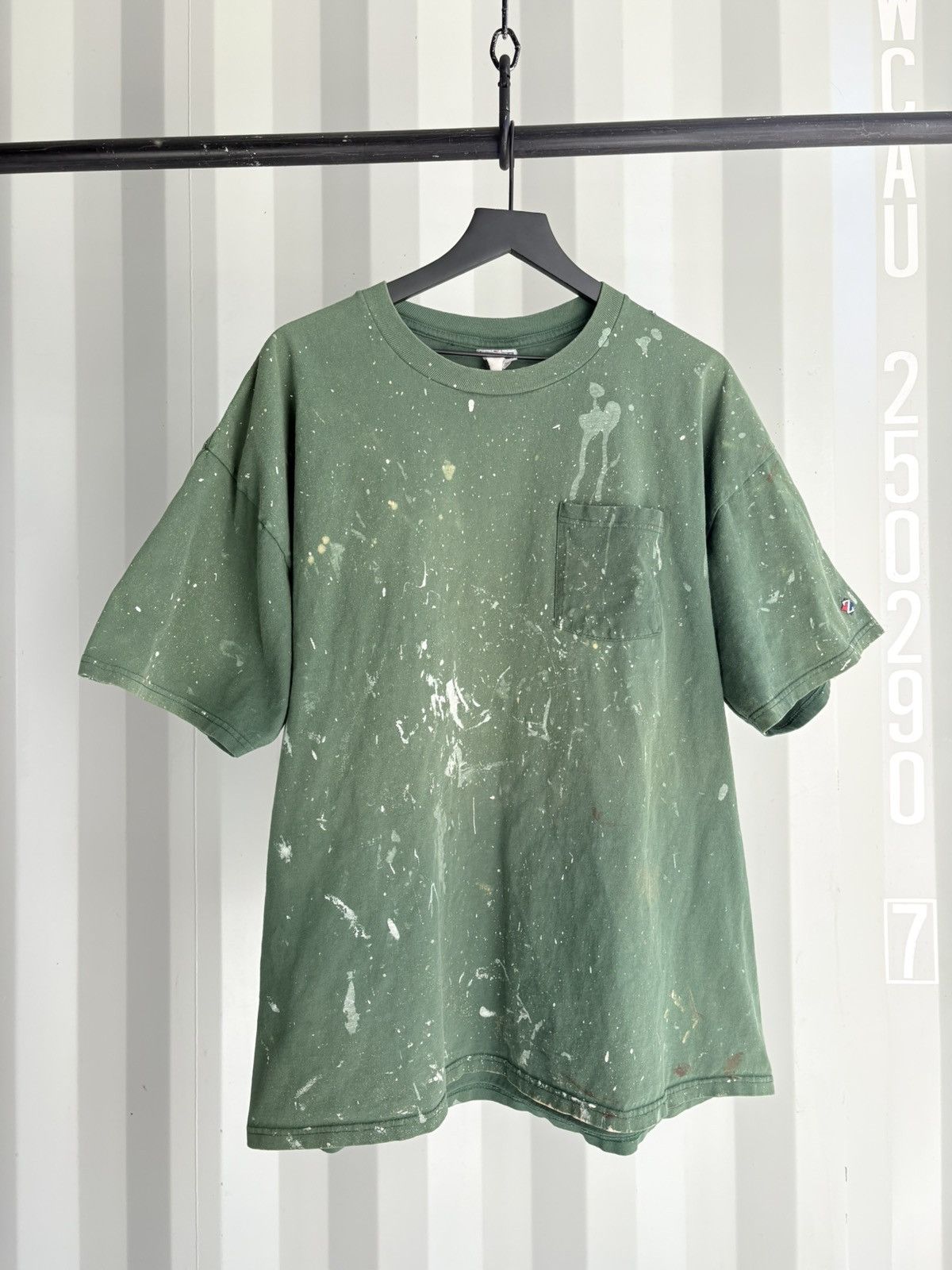 Vintage Vintage Blank Shirt Faded Thrashed Distressed Paint Grunge Size US XXL / EU 58 / 5 - 1 Thumbnail