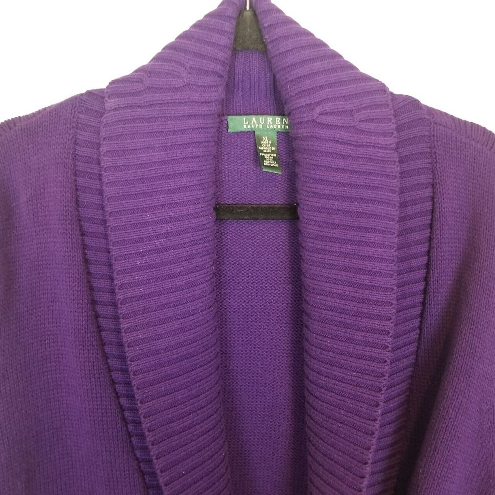Lauren Ralph Lauren Lauren Ralph Lauren Womens Cardigan Sweater Sz XL Heavy Knit Size XL / US 12-14 / IT 48-50 - 2 Thumbnail