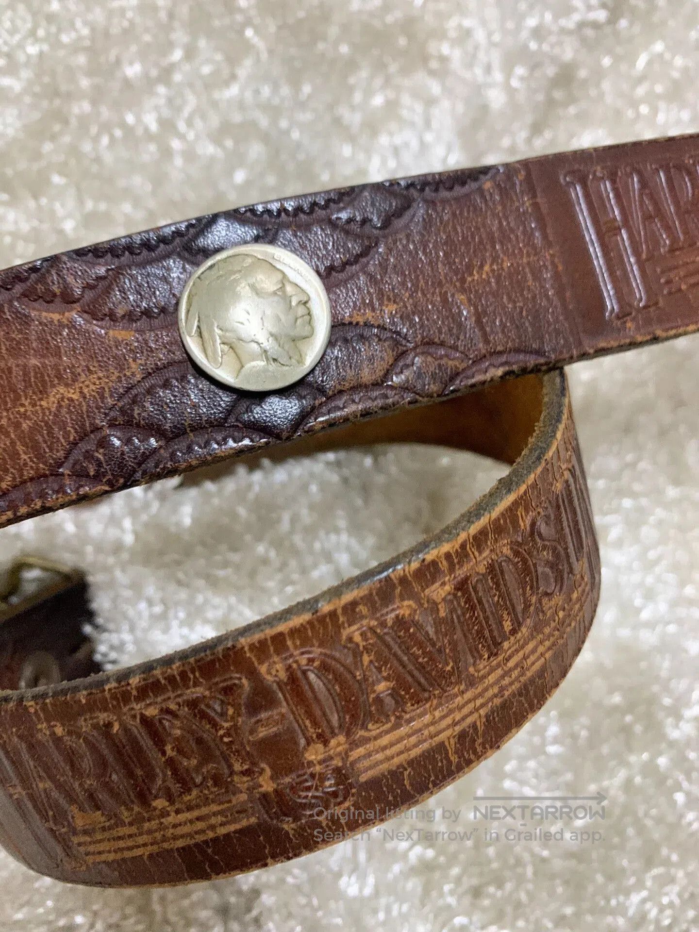 Harley Davidson Harley Davidson 1983 Men's Vintage Belt. Size ONE SIZE - 6 Thumbnail