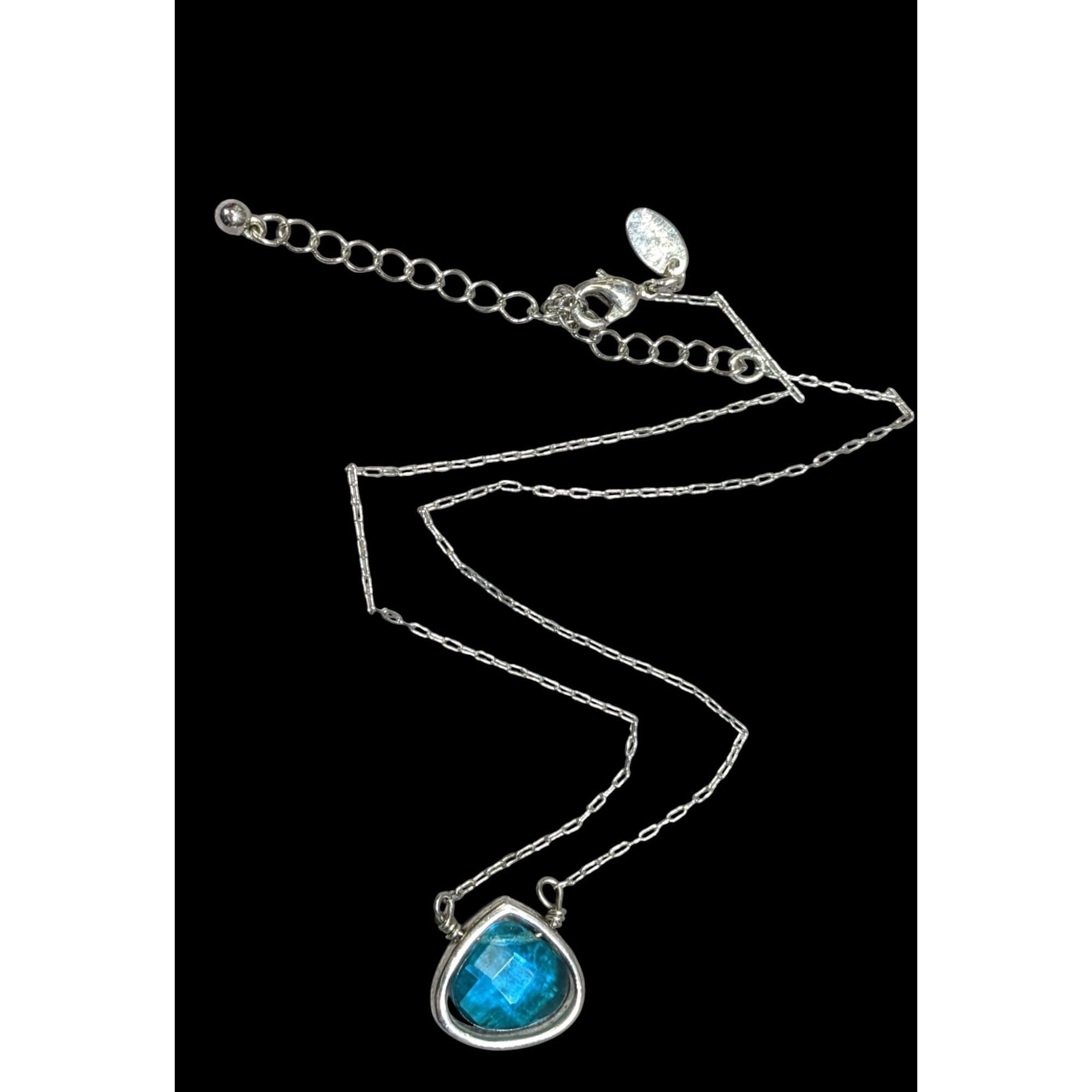 Other Vintage Lia Sophia Teardrop Aqua Necklace Size ONE SIZE - 1 Thumbnail