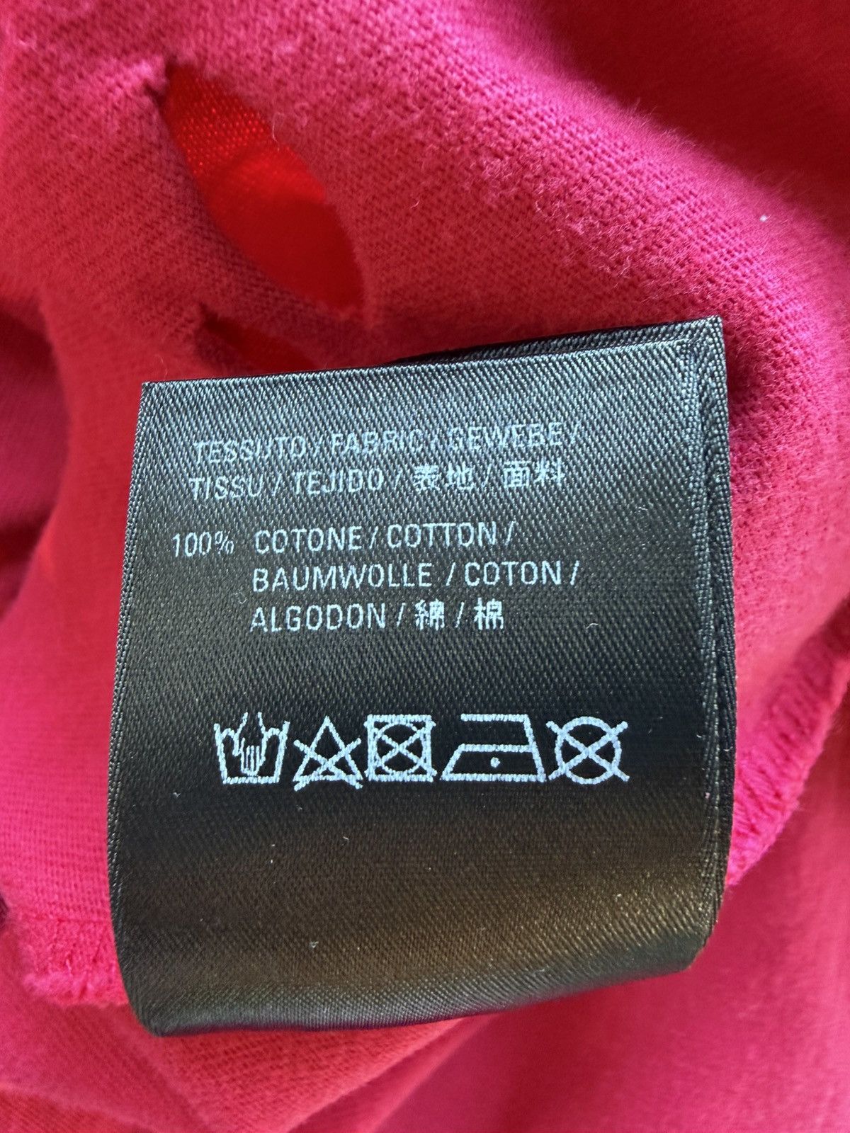 Balenciaga Balenciaga Red Distressed Tee Size US XL / EU 56 / 4 - 5 Thumbnail