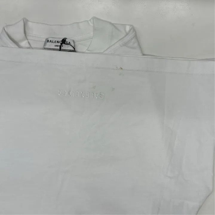 Balenciaga Balenciaga White Short Sleeve Graphic T-Shirt 0079-2507 Size XS / US 0-2 / IT 36-38 - 9 Thumbnail