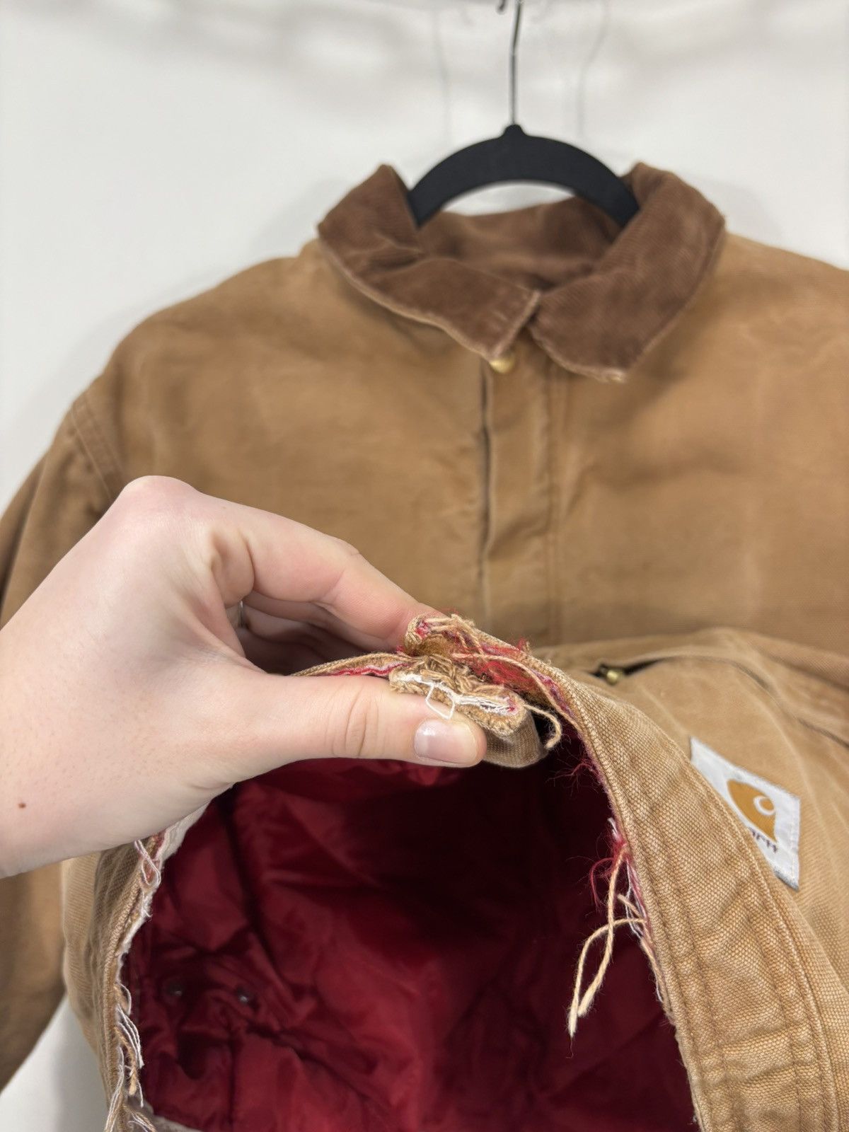 Carhartt Vintage Carhartt Workwear Orange/Brown Boxy Cropped Jacket Size US M / EU 48-50 / 2 - 14 Thumbnail