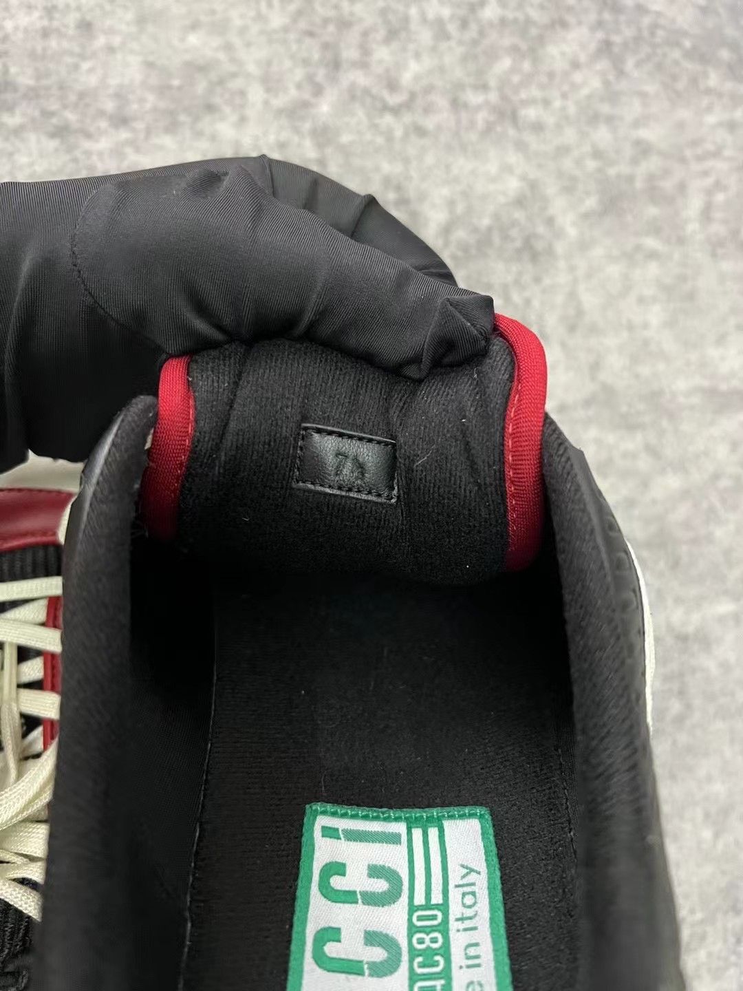 Gucci Gucci MAC80 black and red stitching side label vintage snea Size US 8.5 / EU 41-42 - 6 Thumbnail
