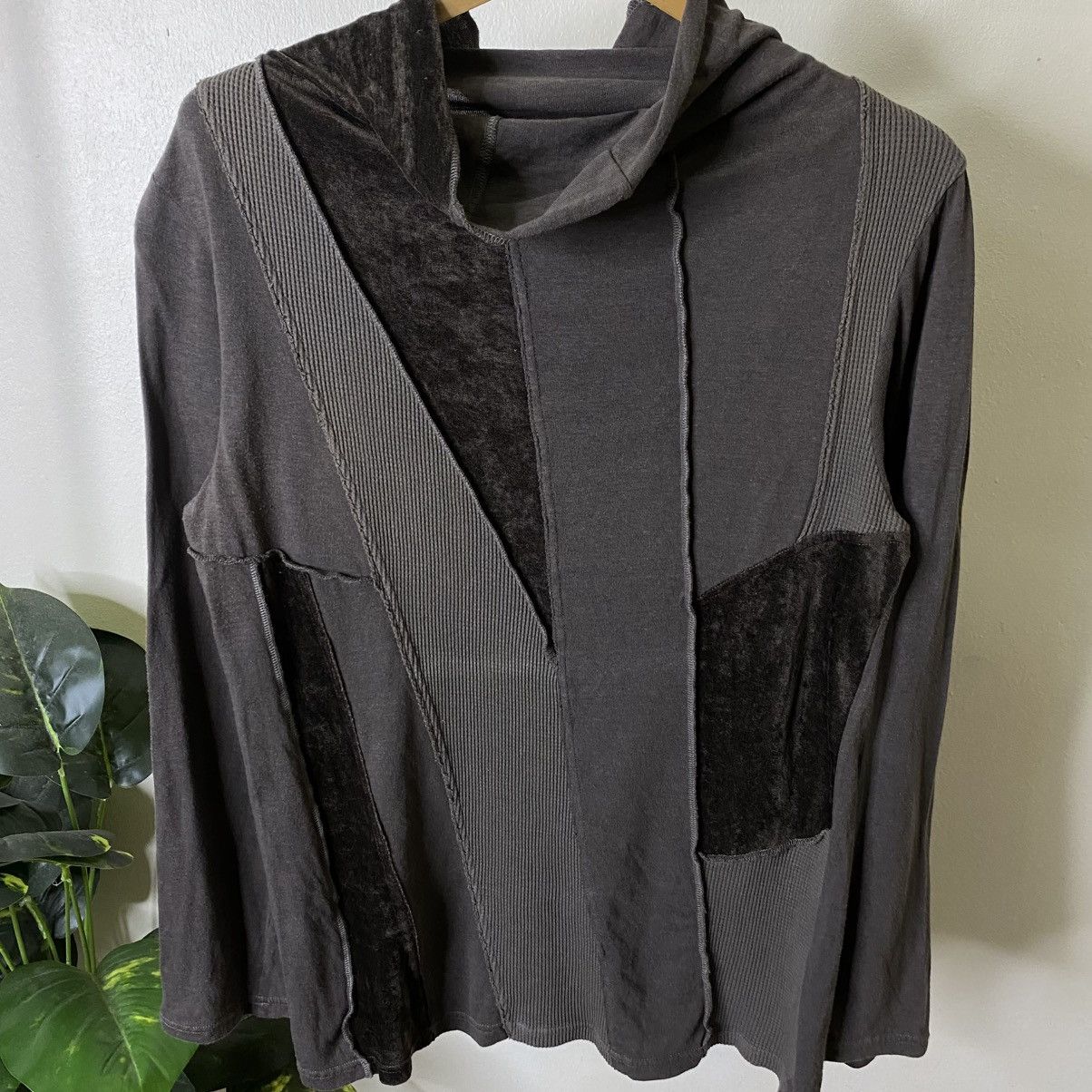 gomme 2005-2006 Autumn Winter Collection Asymmetrical LS T Shirt Size M / US 6-8 / IT 42-44 - 2 Thumbnail