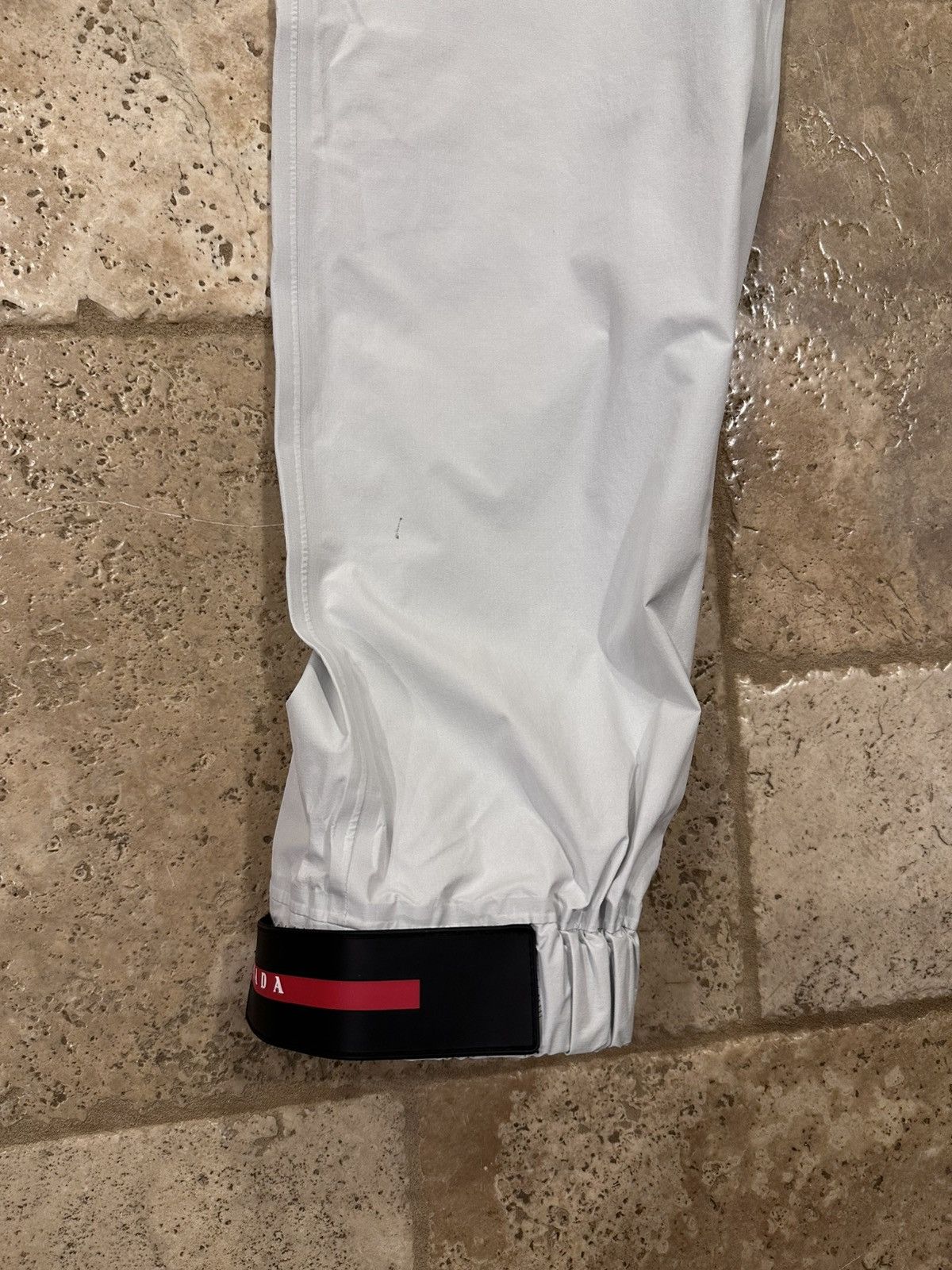 Prada Prada Linea Rossa White/Cream Nylon Pants SPG43 2018 Size US 34 / EU 50 - 3 Thumbnail