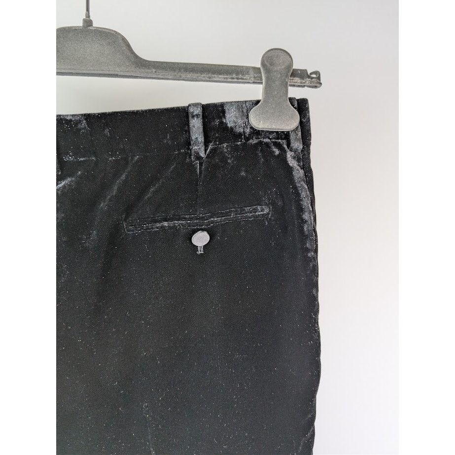 Saint Laurent Paris o1rshd1 Shimmering Velvet Pants in Black Size US 32 / EU 48 - 13 Thumbnail