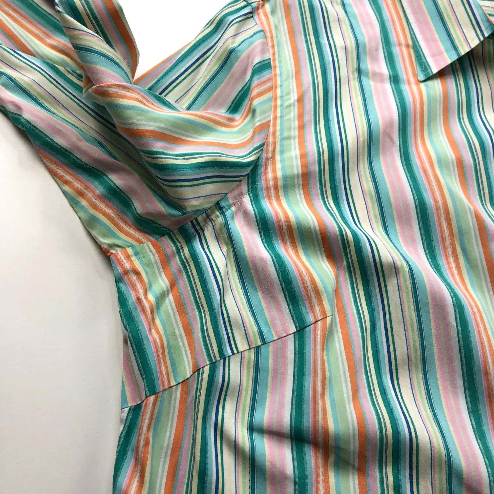 Ralph Lauren Lauren Ralph Lauren Plus Button Up Shirt 2X Multicolor Striped Long Sleeve Shirt Womens Size XXL / US 16-18 / IT 52-54 - 3 Thumbnail
