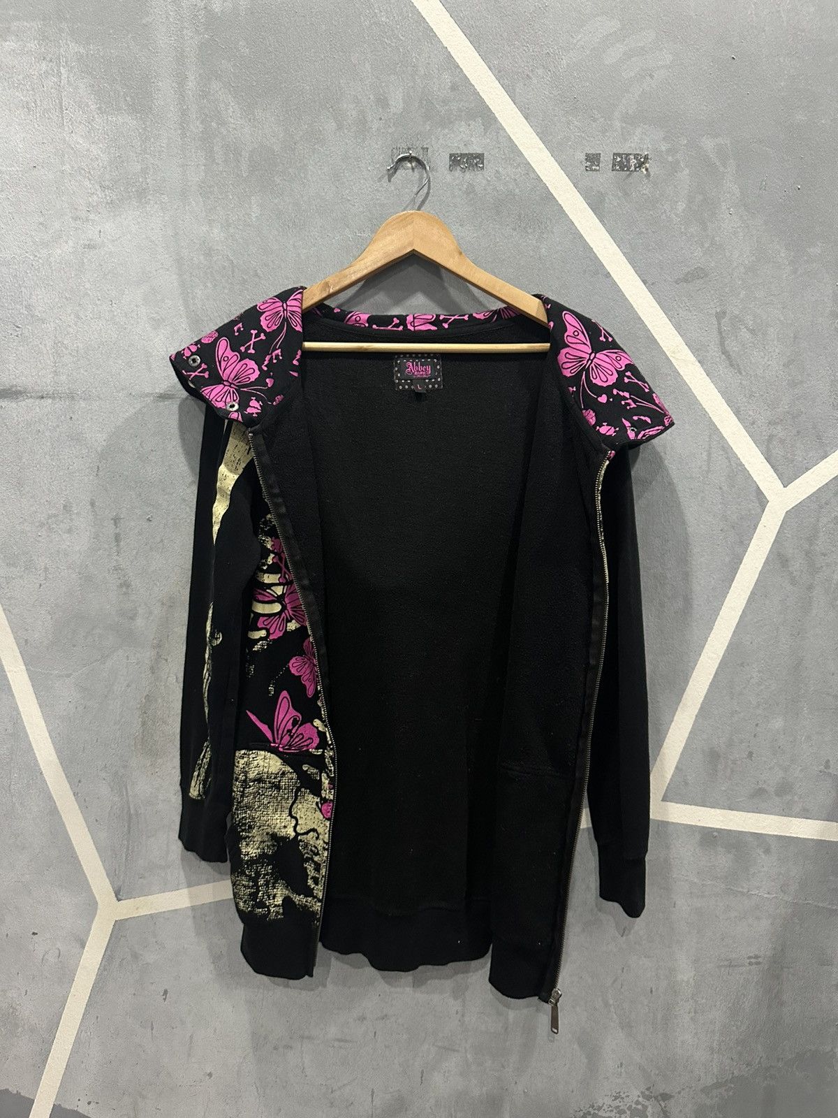 希少/Abbey Dawn スケルトン蝶デザインパーカー M Rare Abbey Dawn by