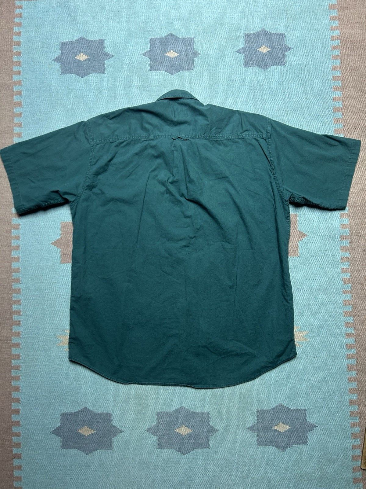 Vintage Cabelas button shirt lightweight cotton forest green XL tall Size US XL / EU 56 / 4 - 4 Thumbnail