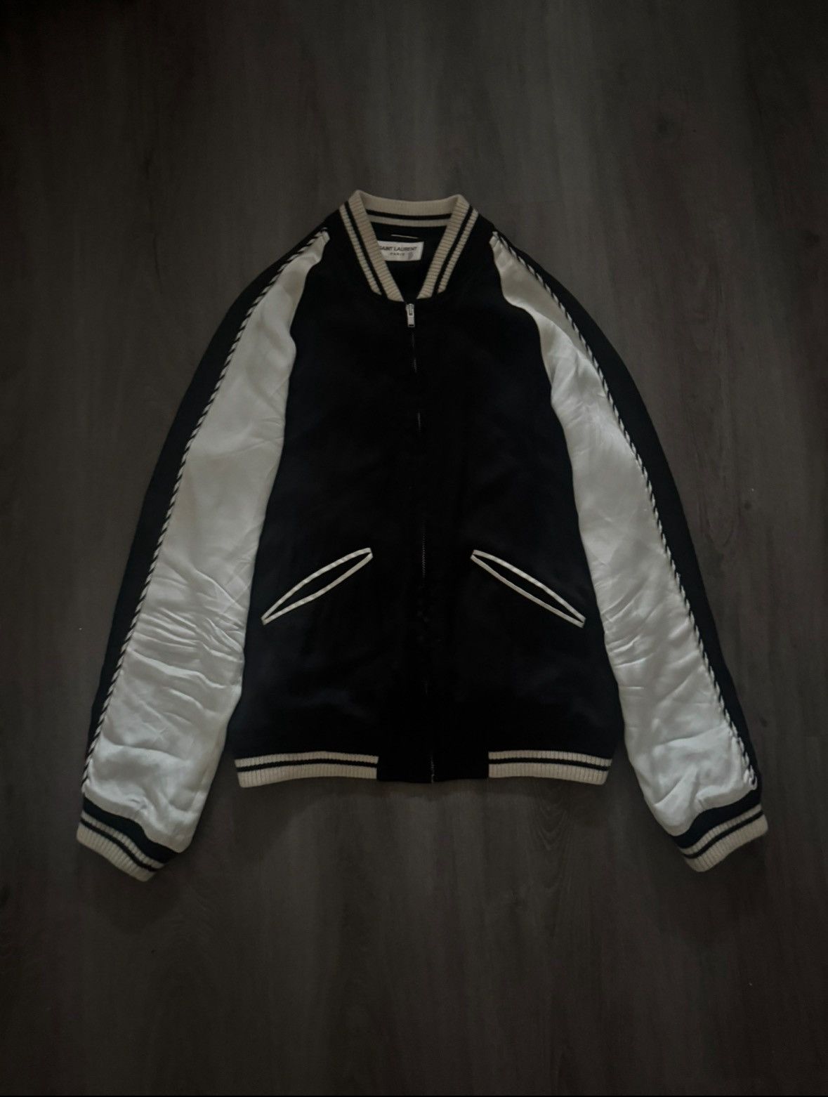 Saint Laurent Paris Saint Laurent SS14 Bloodluster Satin Jacket Size US XS / EU 42 / 0 - 3 Thumbnail