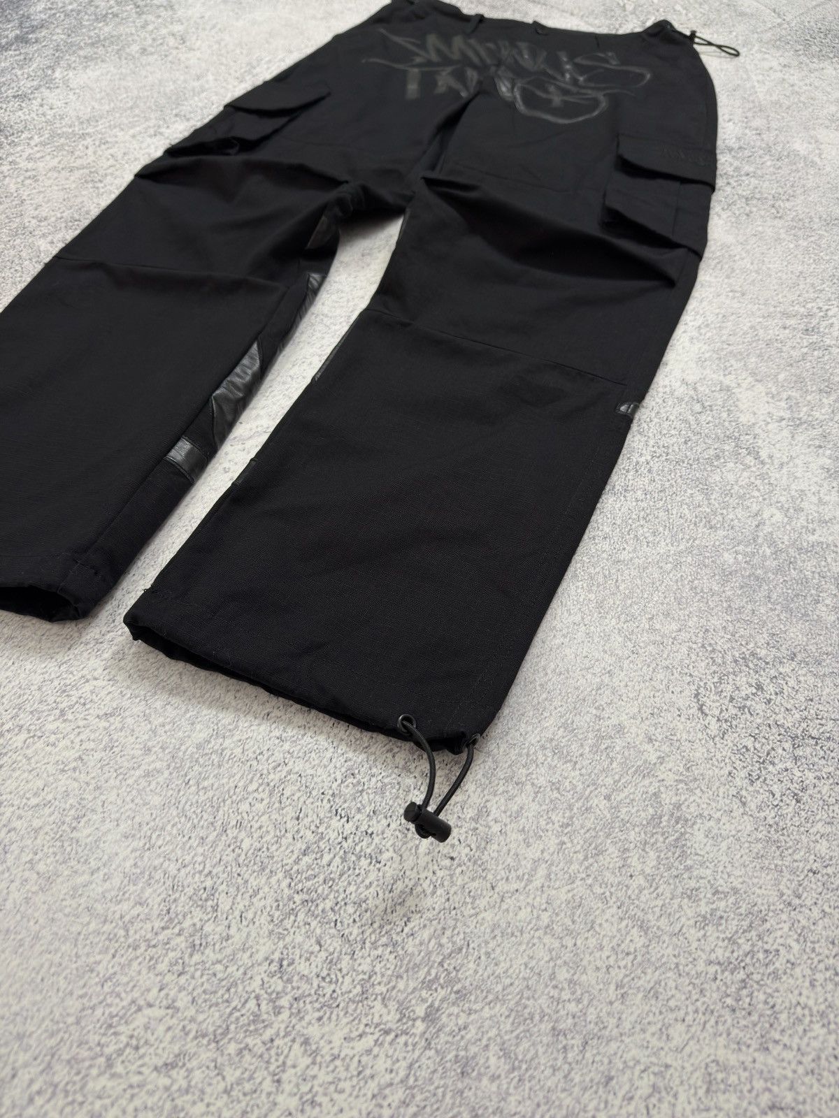 Corteiz × Japanese Brand Y2K Minus Two Parachute Cargo Pants Big Logo BBC Style Size US 30 / EU 46 - 3 Thumbnail