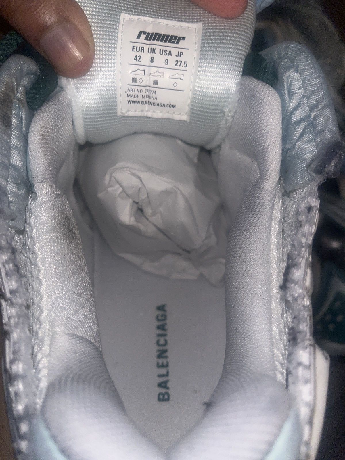 Balenciaga Balenciaga track runner gradients Size US 9 / EU 42 - 9 Thumbnail