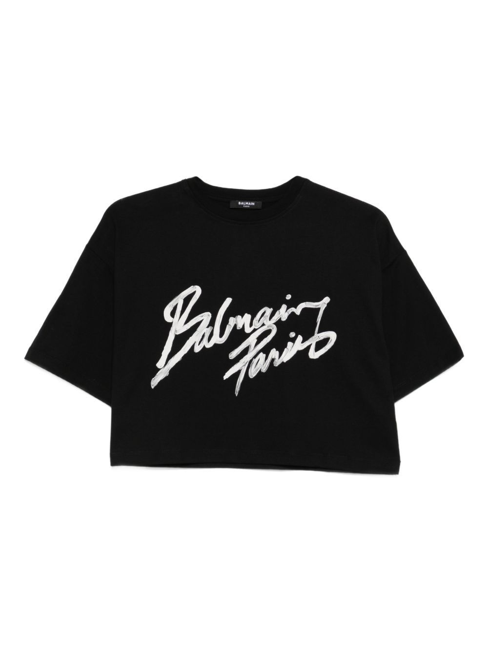 Balmain LOGO COTTON T-SHIRT Size M / US 6-8 / IT 42-44 - 1 Thumbnail