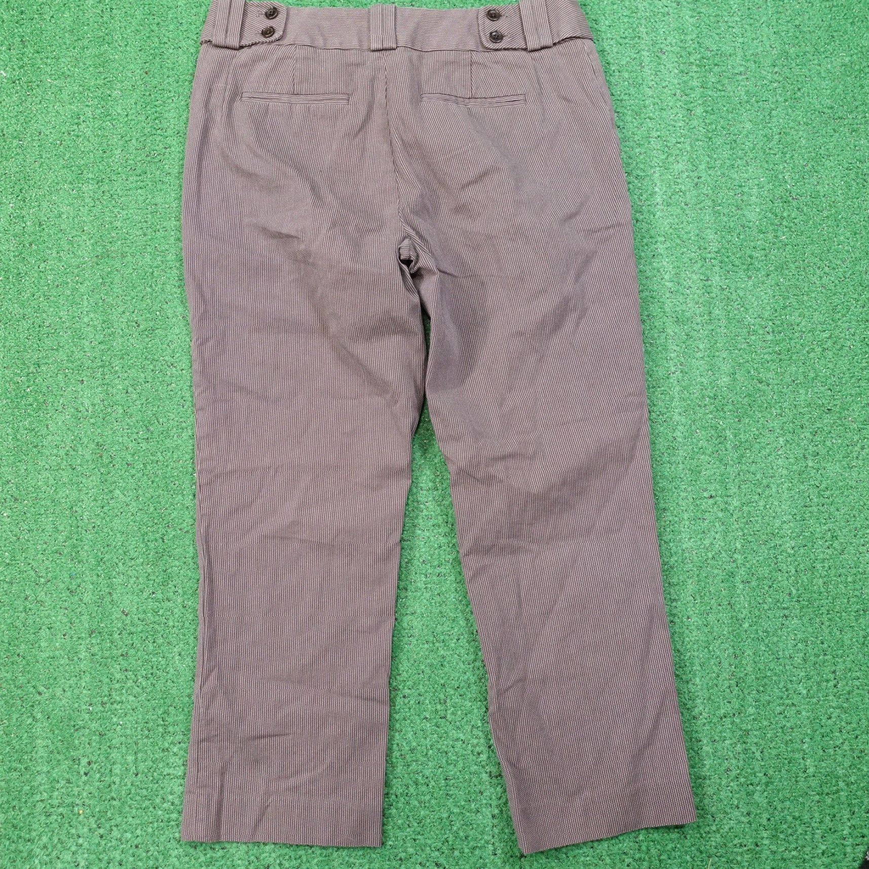 Banana Republic Banana Republic Women's Cropped Chino Pants Size 6 Regular Fit Geometric Pattern Multicolor Fall Spring Summer Winter Size 28" / US 6 / IT 42 - 4 Thumbnail