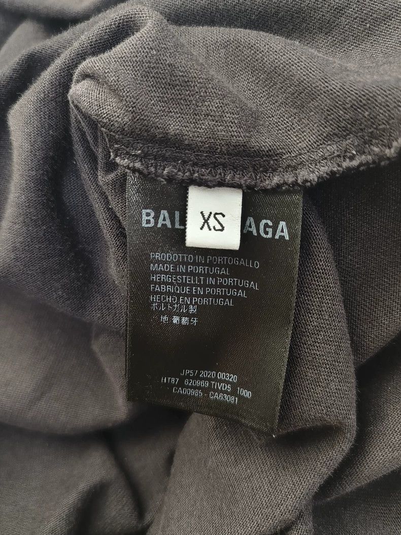 Balenciaga Balenciaga Black short sleeve with GW letter logo on the ch Size US XS / EU 42 / 0 - 4 Thumbnail
