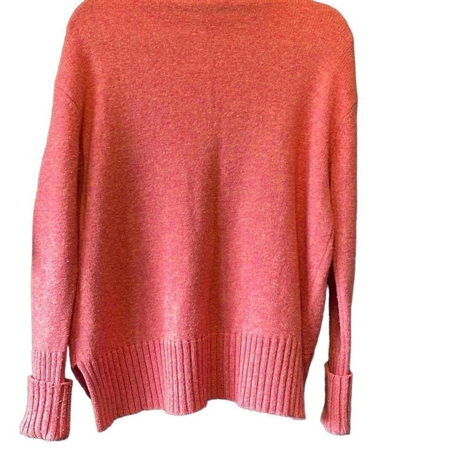 Designer Anthropologie Moth peachy pink sweater size s Size S / US 4 / IT 40 - 4 Thumbnail