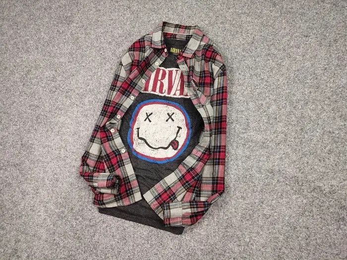 Flannel Vintage Flannel Shirt Plaid Checkered Travis Scott Style Size US L / EU 52-54 / 3 - 3 Thumbnail